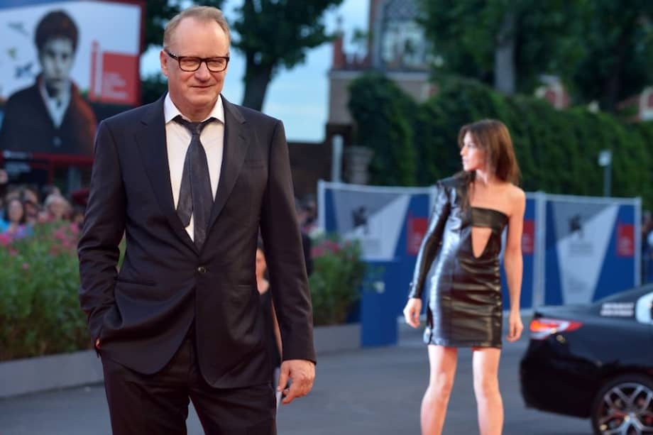 Stellan Skarsgard y Charlotte Gainsbourg en Venecia.