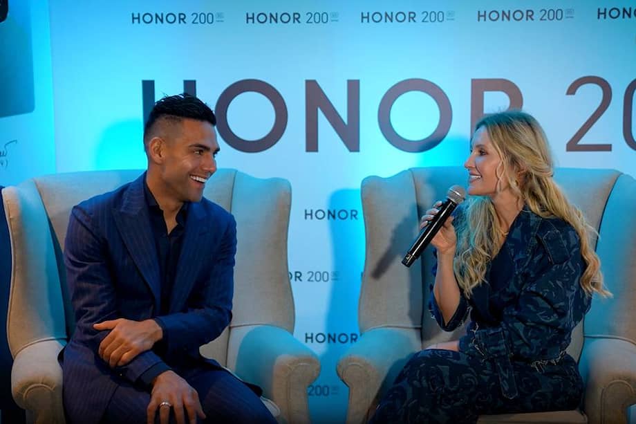 Radamel Falcao y Lorelei Tarón son los representantes de HONOR en Colombia.