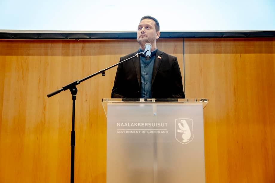 El jefe de gobierno de Groenlandia, Jens-Frederik Nielsen