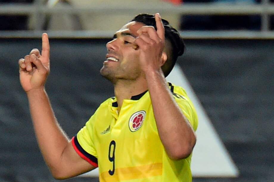 Radamel Falcao, delantero de la selección Colombia. / AFP