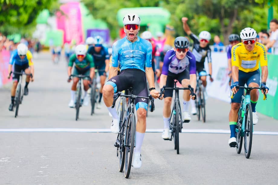Felipe Bravo, ganador de la segunda etapa de la Vuelta de la Juventud