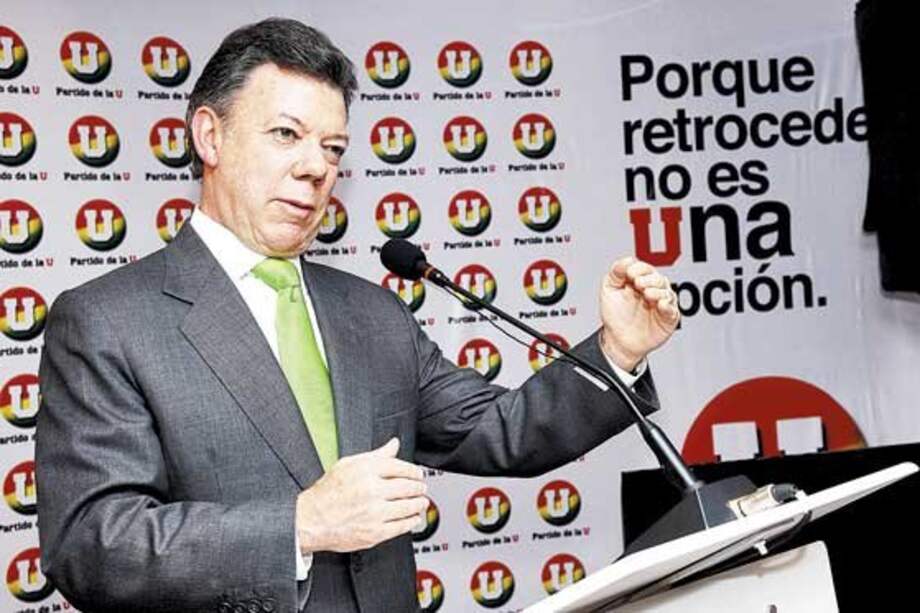 La U oficializó a Juan Manuel Santos como su candidato presidencial