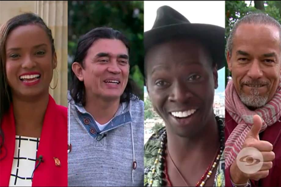 Vanessa Mendoza, Gustavo Bolívar, Omar Murillo y Bruno Días.