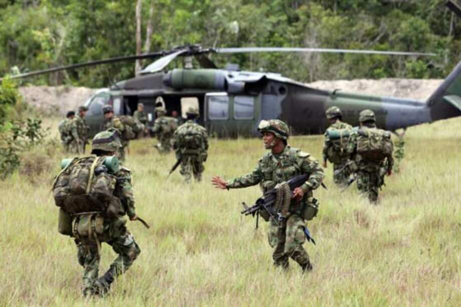 La Fuerza de Tarea Conjunta Aquiles llegará al bajo Cauca antioqueño a partir del 4 de enero de 2019. / EFE
