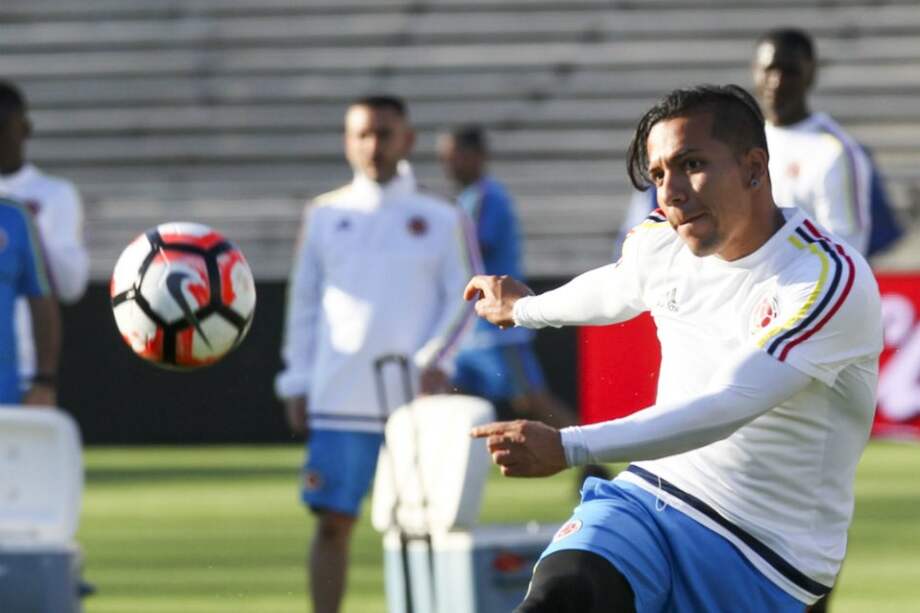 Dayro Moreno, atacante de la selección Colombia. / AFP
