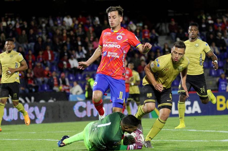 Pasto y Águilas Doradas en su encuentro por la Liga BetPlay.