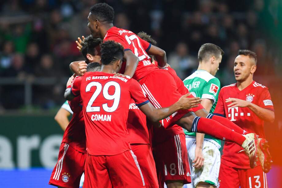 El equipo dirigido por Nico Kovac volvió a ganar en la Bundesliga, lo hizo 2-1 en casa ante el Werder Bremen. / AFP