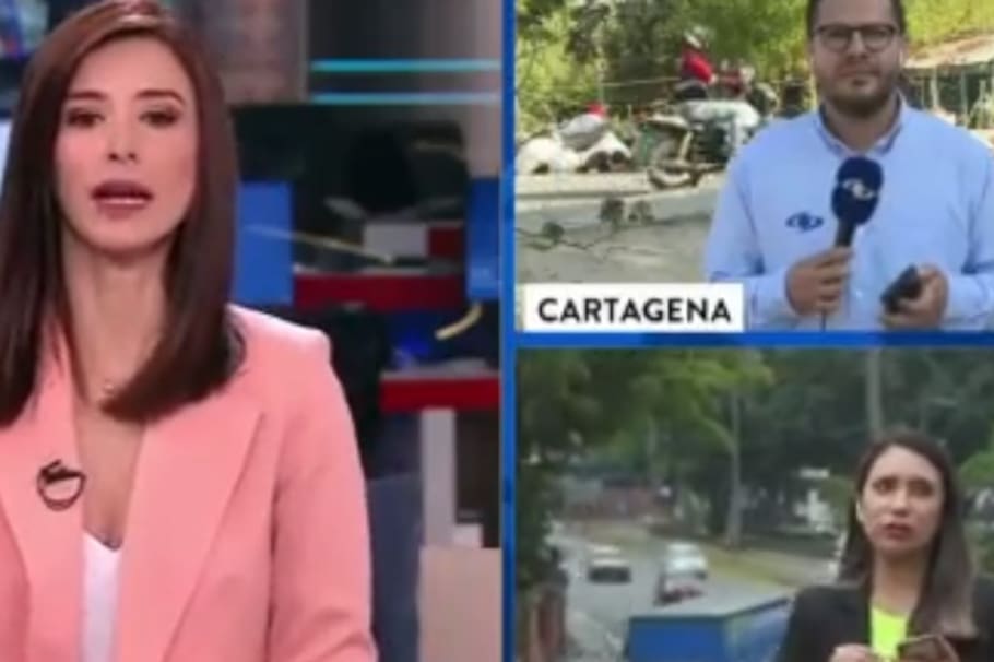 Los periodistas no pudieron pasar desapercibidos frente a la cámara de ‘Noticias Caracol’ que los cogió “con las manos en la masa”. ¡Aquí el video!