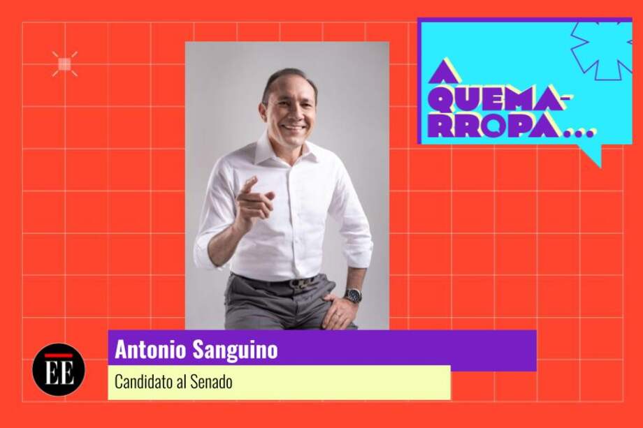 Antonio Sanguino es candidato al Senado por la Alianza Verde - Coalición Centro Esperanza. Tiene el número 22 en el tarjetón.