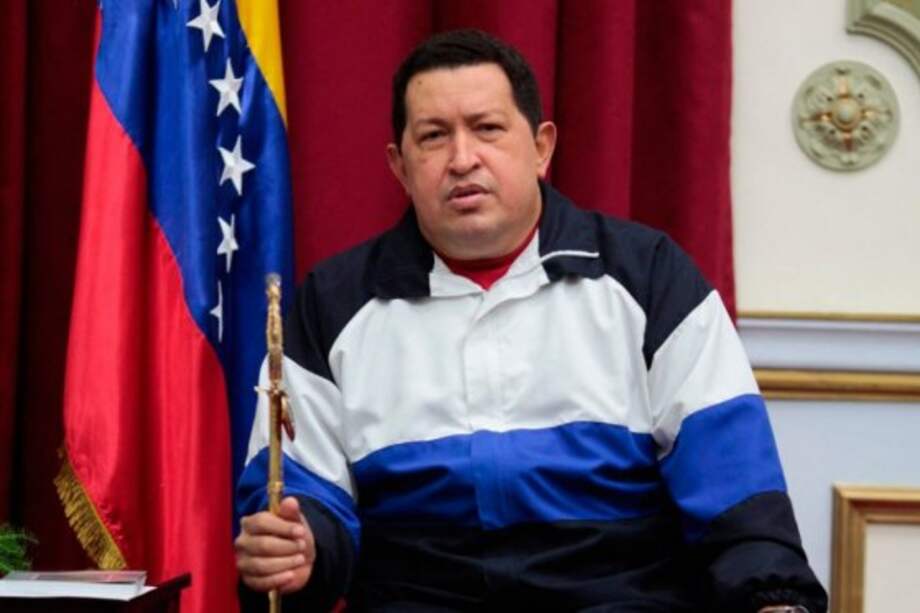 Hugo Chávez en el Palacio de Miraflores. Foto: EFE