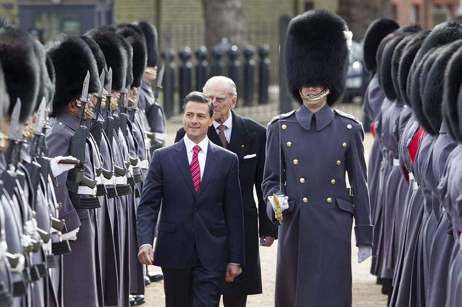 El presidente de México, Enrique Peña Nieto, durante su visita oficial al Reino Unido. / EFE