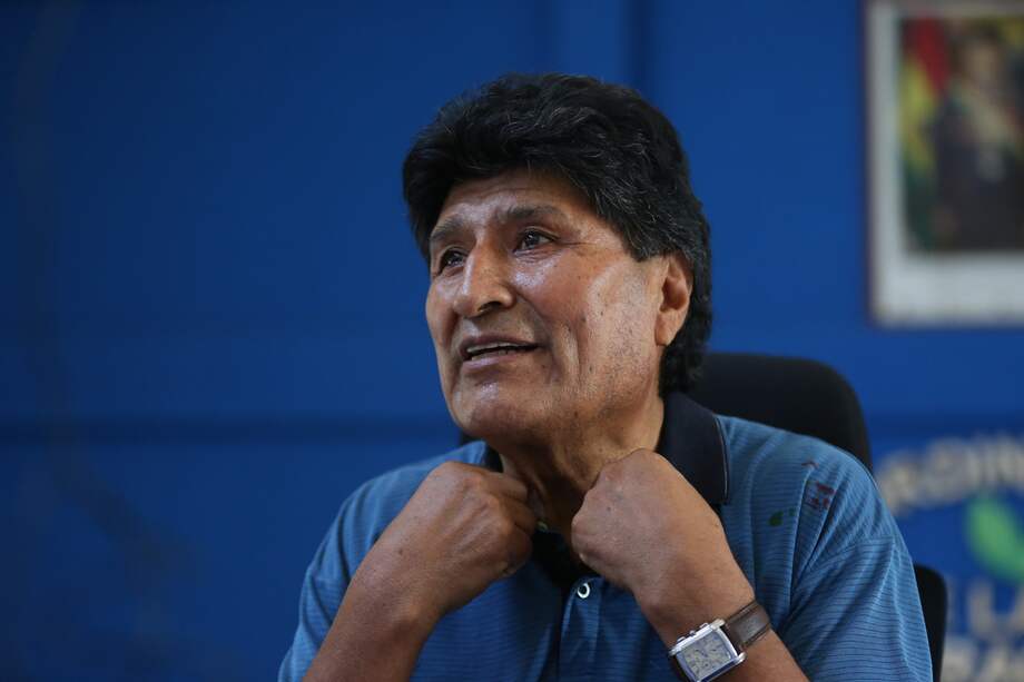 Fotografía de archivo del 6 de noviembre de 2024 del expresidente de Bolivia, Evo Morales (2006-2019), durante una entrevista con EFE en Lauca Ñ (Bolivia).