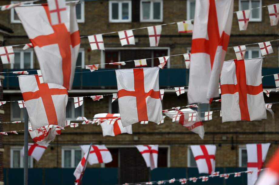 Imagen de referencia de la bandera de Inglaterra.