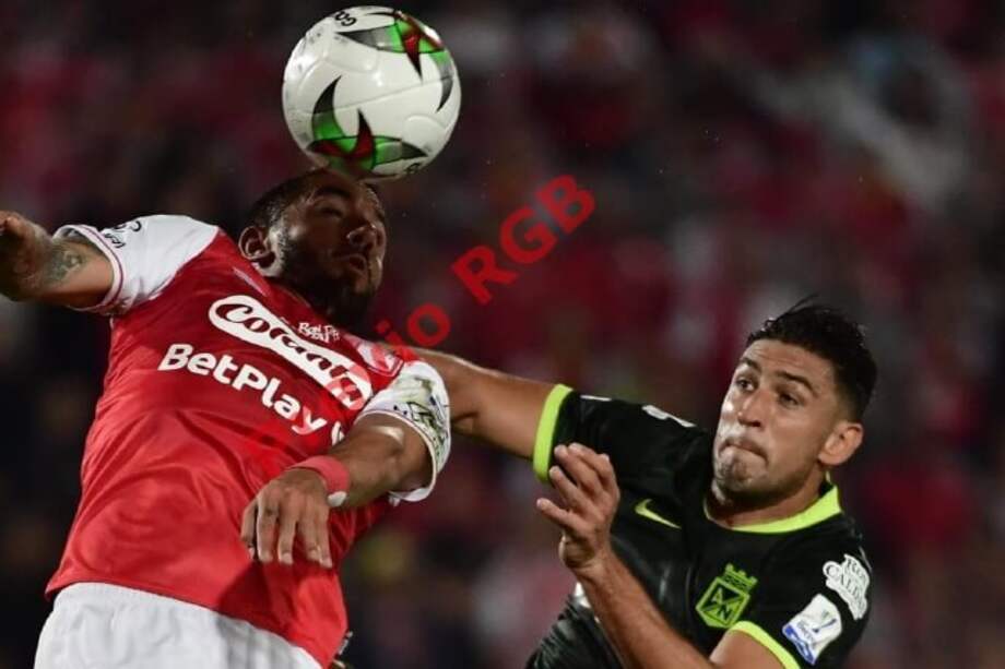 Independiente Santa Fe y Atlético Nacional empataron 2-2 en el último partido que se disputó en El Campín antes de la suspensión de la Liga. / Óscar Pérez