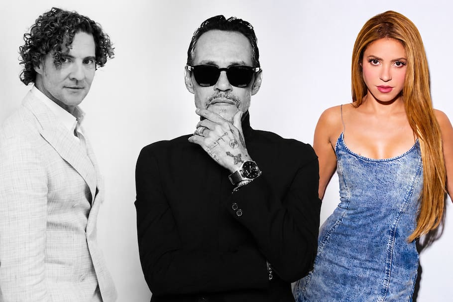 David Bisbal, Marc Anthony y Shakira