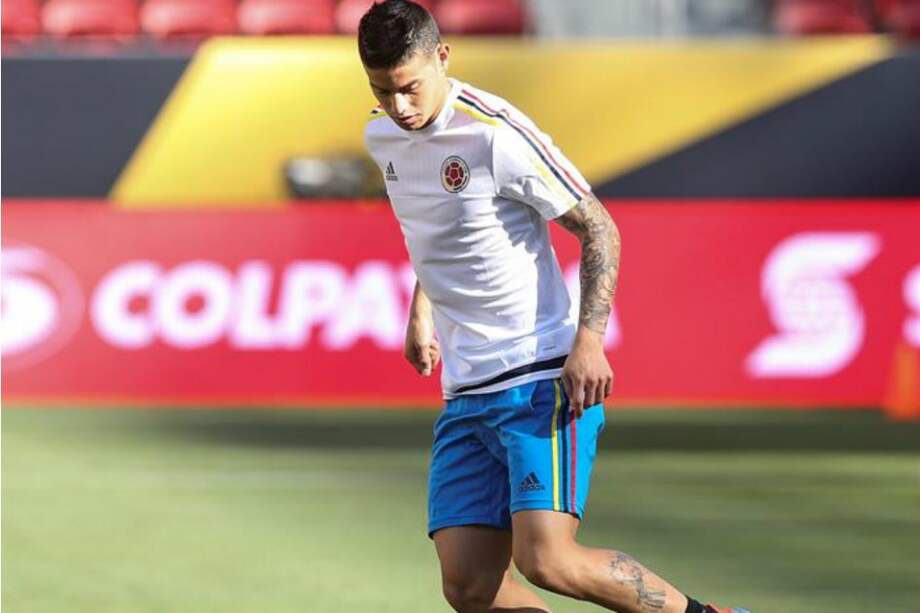 El capitán de la selección Colombia, esperar cerrar la temporada de la mejor manera con la tricolor, después de un año de altibajos con el Real Madrid. / EFE
