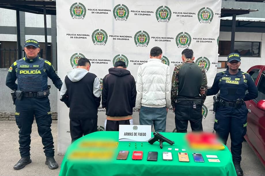 Uno de los capturados presenta anotaciones por hurto.