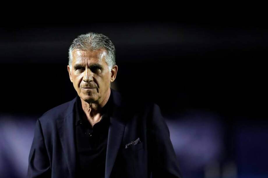 Queiroz, este miércoles durante la victoria de Colombia sobre Catar. / EFE