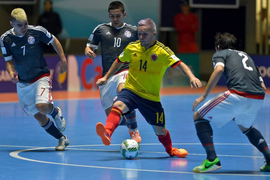 Camilo Reyes, jugador de la selección colombiana de fútbol sala que participó en el Mundial Fifa de 2016, en nuestro país.