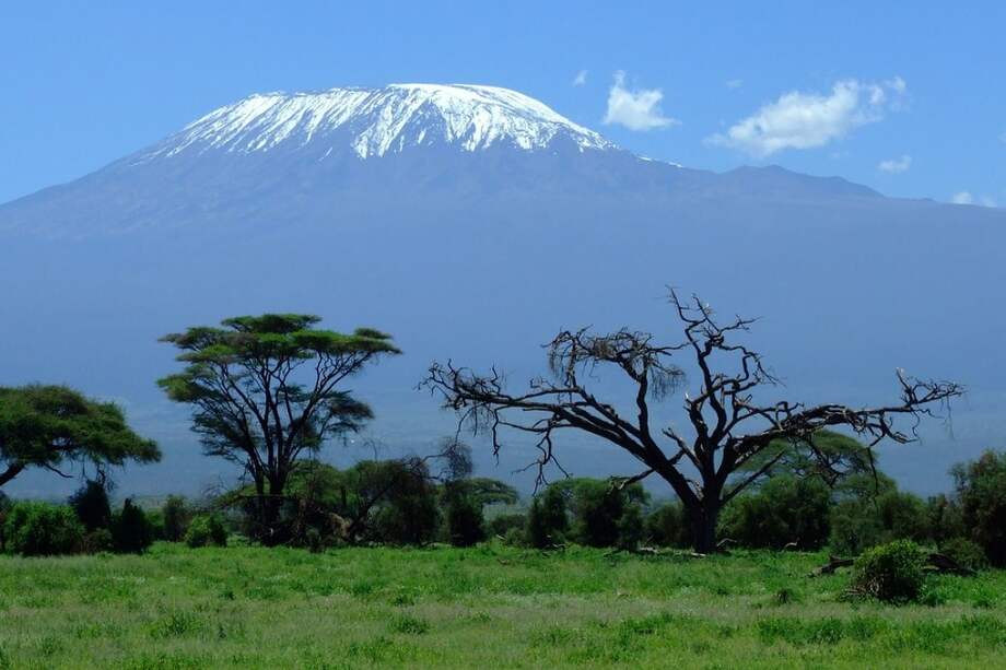 Uno de los glaciares en peligro es el Monte Kilimanjaro (Tanzania).