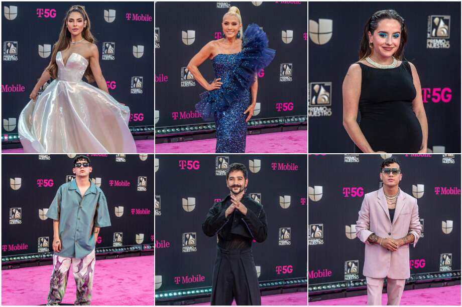 Alfombra magenta de Premio lo nuestro 2022.