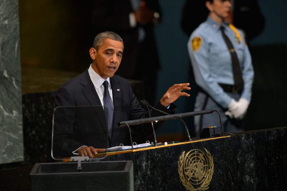 Barack Obama, presidente de Estados Unidos en la Asamblea de las Naciones Unidas. Foto: AFP