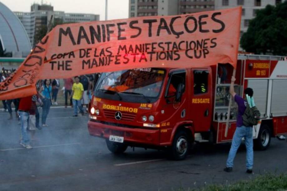 Unas 18 protestas registraron actos violentos durante el Mundial de Brasil