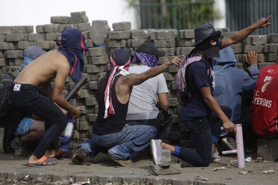 Manifestantes en las calles de Masaya, Nicaragua. / AFP
