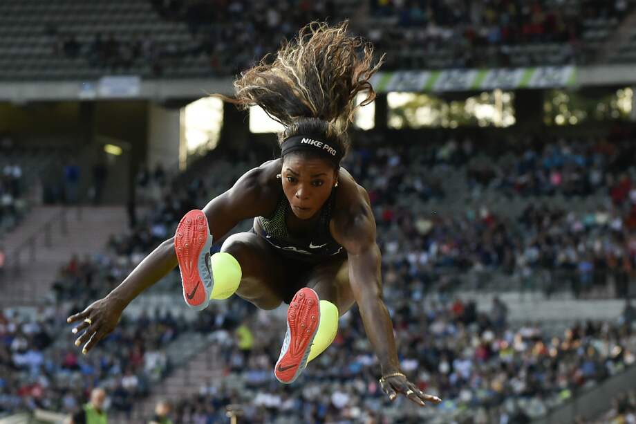 Caterine Ibargüen, atleta colombiana. / AFP