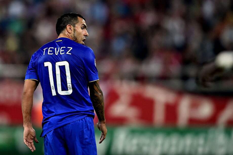 Carlos Tévez, delantero de la Selección de Argentina. Foto: AFP