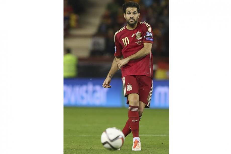 Cesc Fabregas, mediocampista de la selección española. Foto: AFP