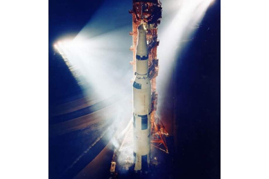 El cohete Saturno V fue usado para lanzar astronautas a la luna. / NASA