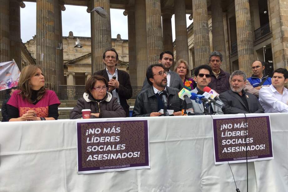 Piden debate de control político por asesinato de líderes sociales