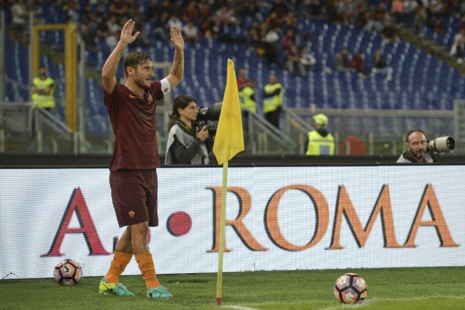 Francesco Totti, capitán de la Roma. Foto: AFP