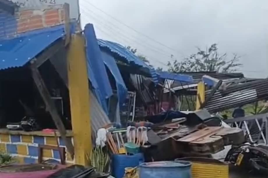 Tras perder el equilibrio, la grúa cayó sobre varias viviendas y negocios.