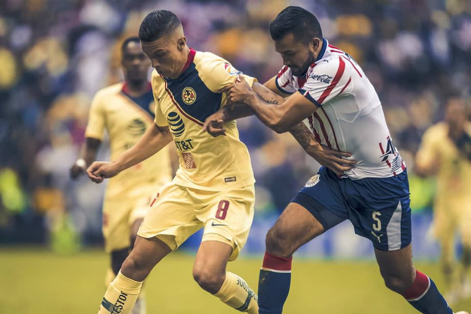 Mateus Uribe llegó en julio de 2017 al América de México. / @ClubAmerica