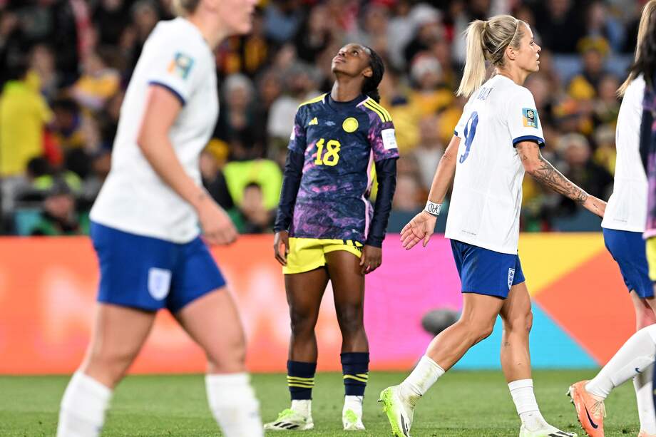 Linda Caicedo en el partido contra Inglaterra en el Mundial Femenino.