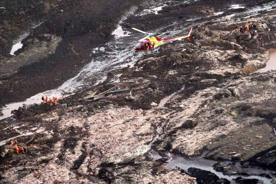Brumadinho estalló el 25 de enero y mató a al menos 110 personas bajo una avalancha de desechos mineros. / AFP.