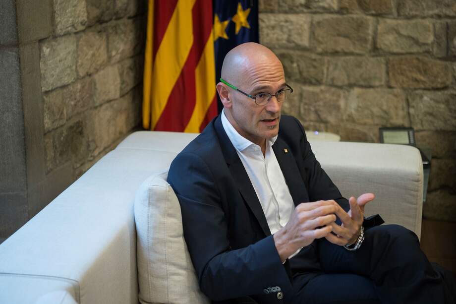 Raúl Romeva, ministro de relaciones exteriores del gobierno de Cataluña. / AFP