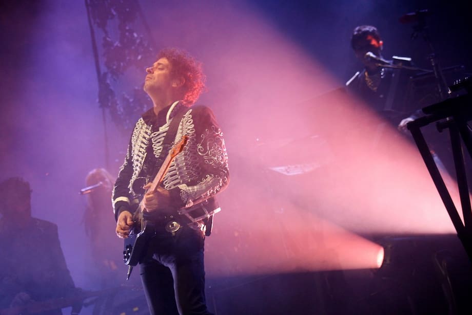 Gustavo Cerati durante uno de sus conciertos en Colombia.