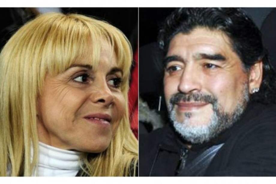 Claudia Villafañe y Diego Maradona.