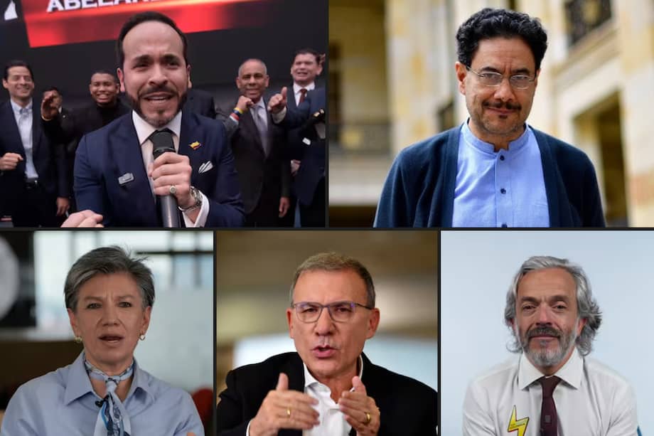 Abelardo de la Espriella, Iván Cepeda, Claudia López, Roy Barreras y Juan Daniel Oviedo.