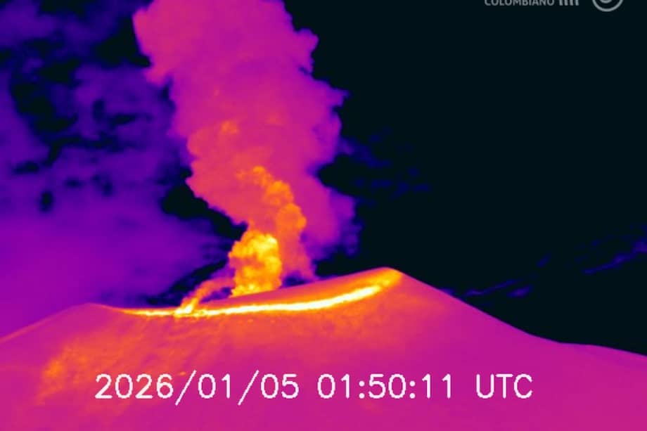 Situación del volcán Puracé, 6 de enero de 2026.