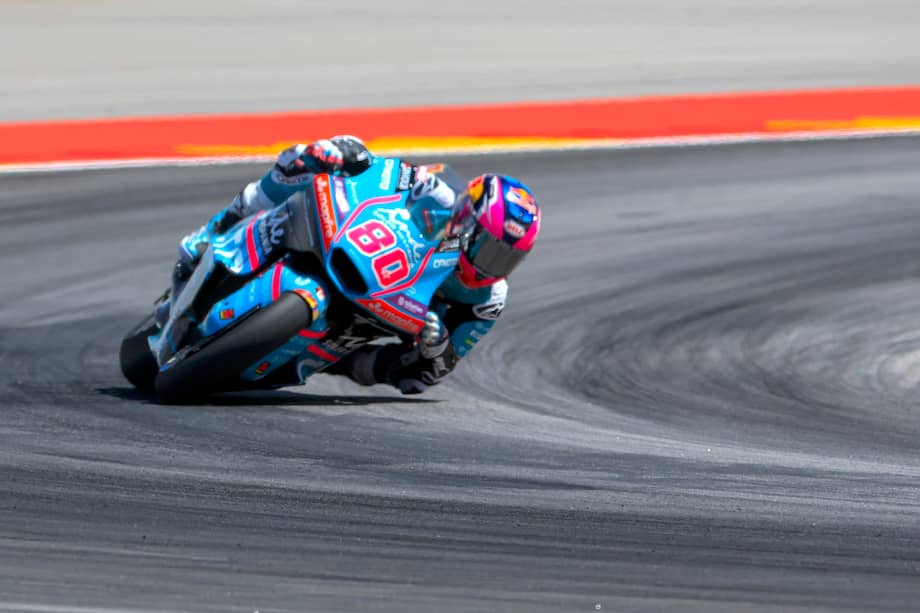 David Alonso, en el circuito del Gran Premio de Aragón.