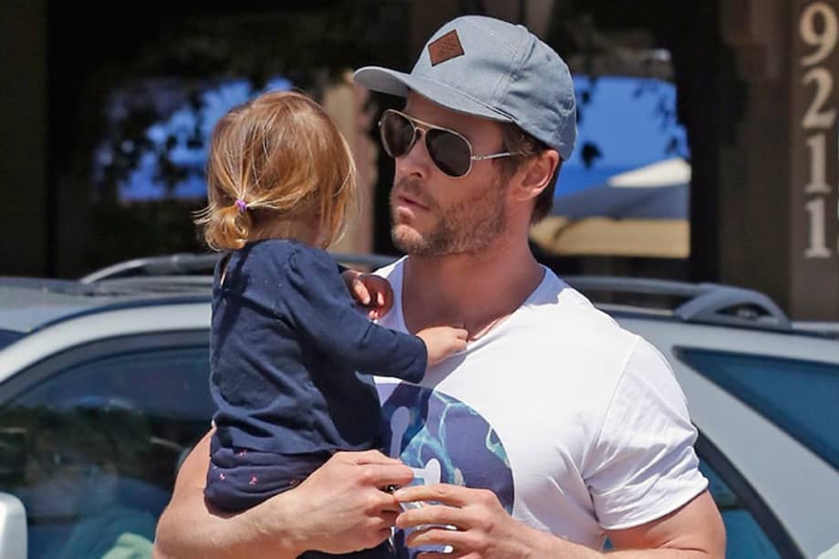 Chris Hemsworth y su hija India Rose. / Bang Showbiz