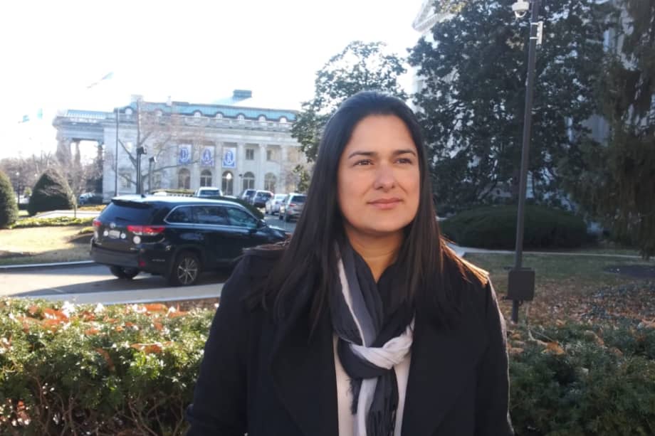 Carla Bustillos trabaja desde Washington en la organización ‘Visión Democrática’. / César Sabogal