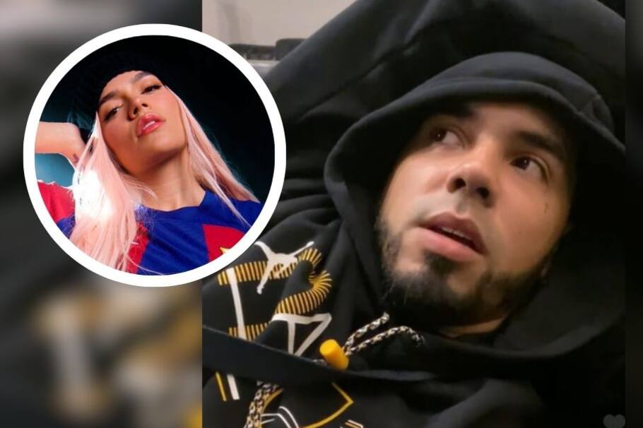El cantante puertorriqueño, Anuel AA, no reaccionó de la mejor manera cuando le preguntaron por Karol G en una alfombra roja.