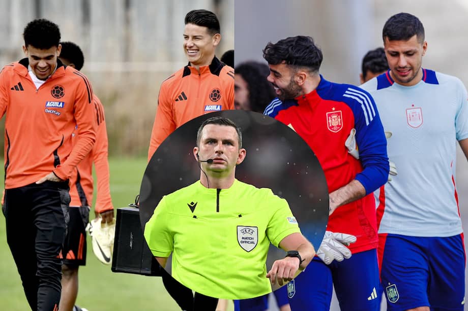 Colombia y España, listas para enfrentarse en amistoso.