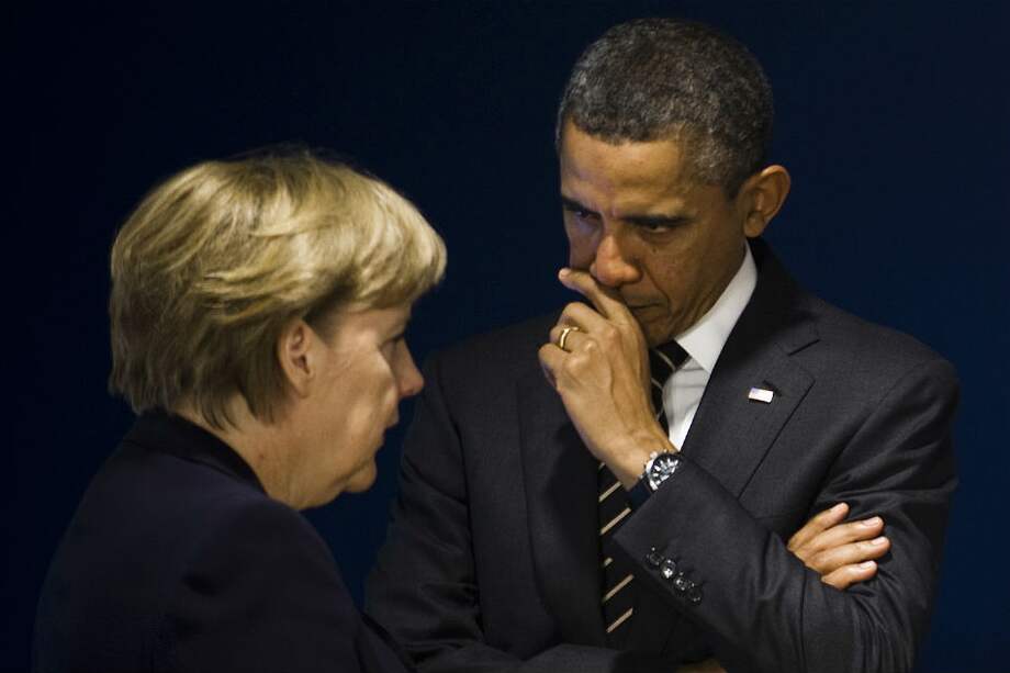 Angela Merkel y Barack Obama