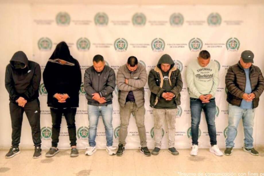 Estas 12 personas capturadas se autodenominaban 'Los Mata Siete'.